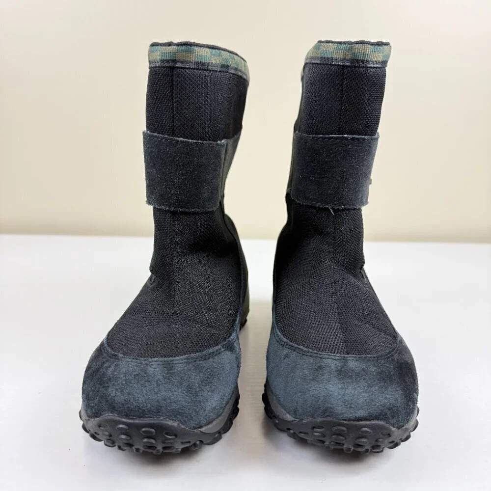 EUC Merrell Polar Tec Tundra Black Waterproof Youth Boots